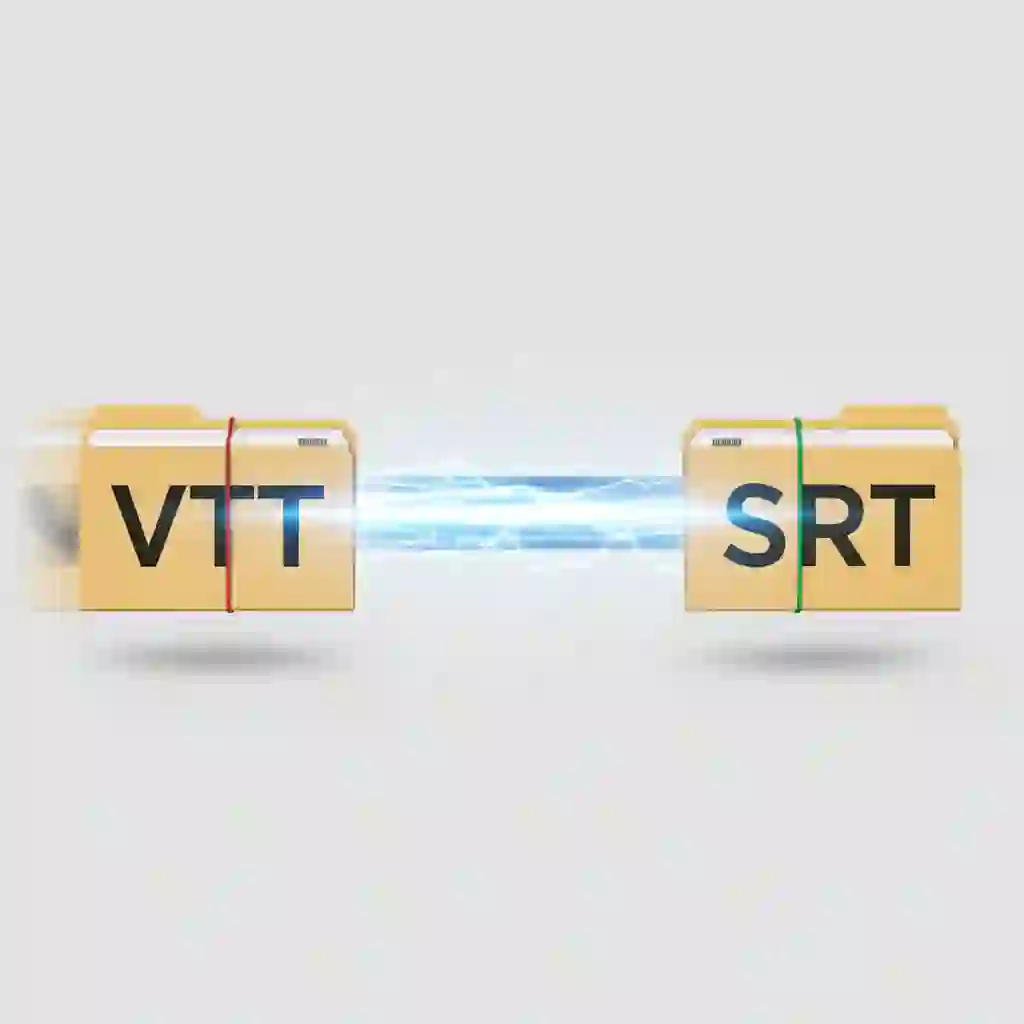 Batch convert VTT files to SRT