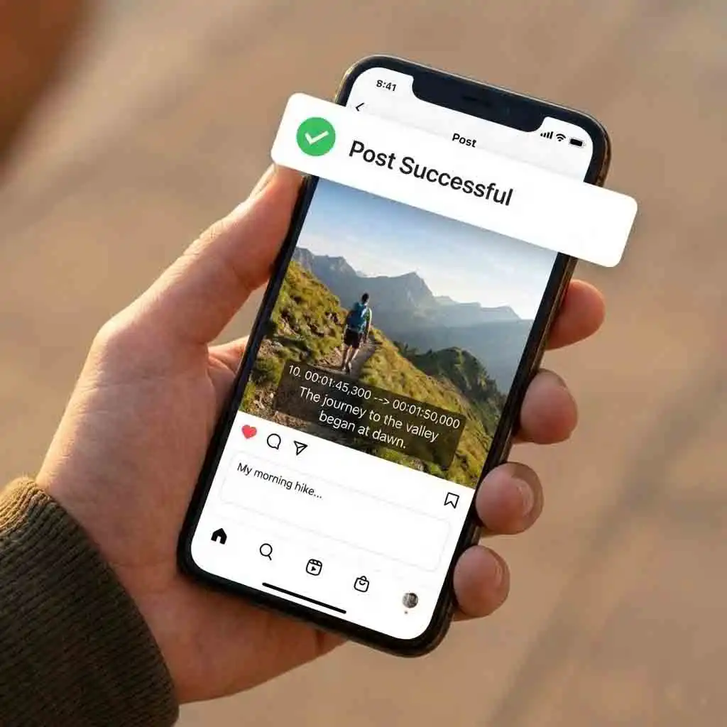 Convert VTT subtitles for social media uploads