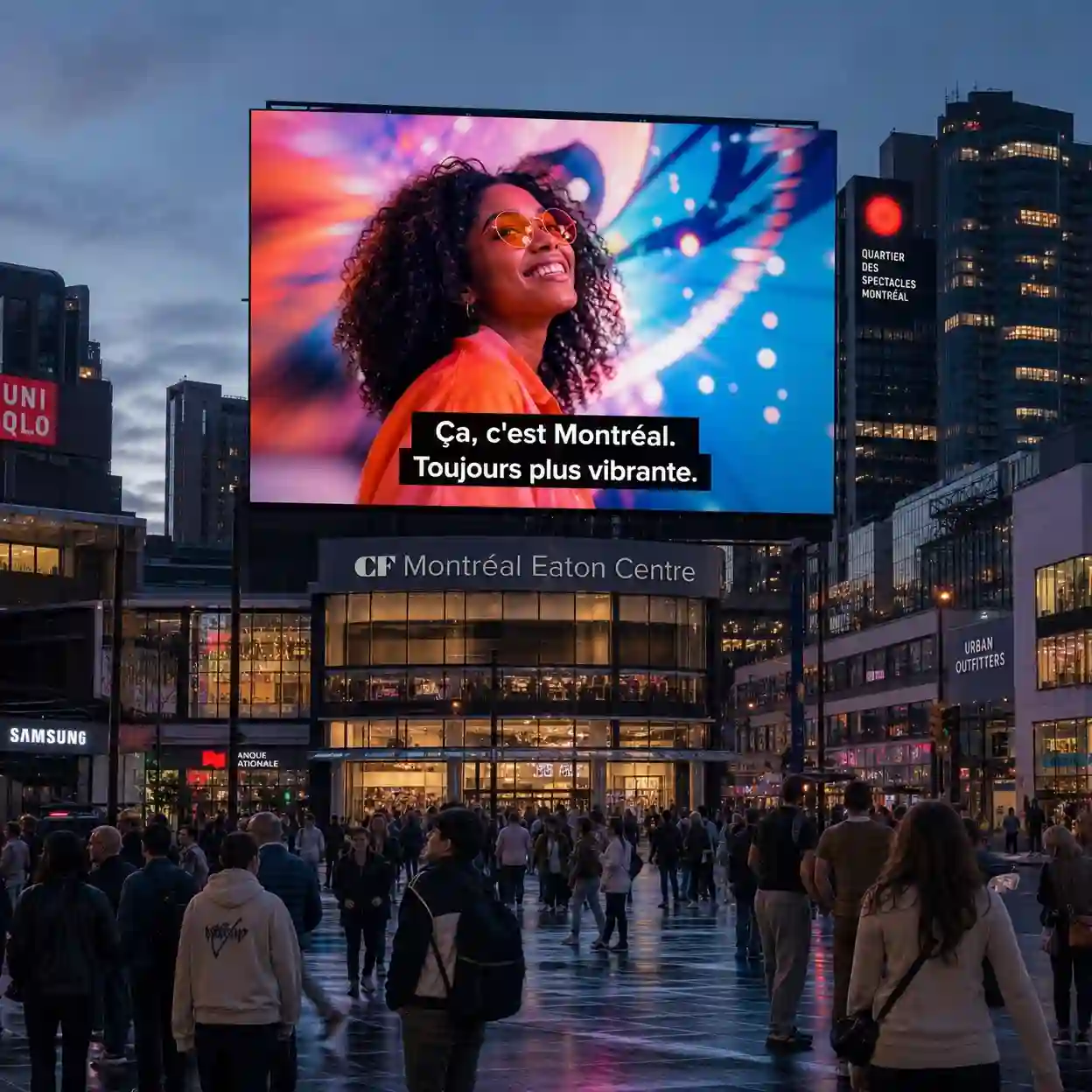 english to french canadian advertising subtitle localization making brand messaging culturally persuasive in Quebec