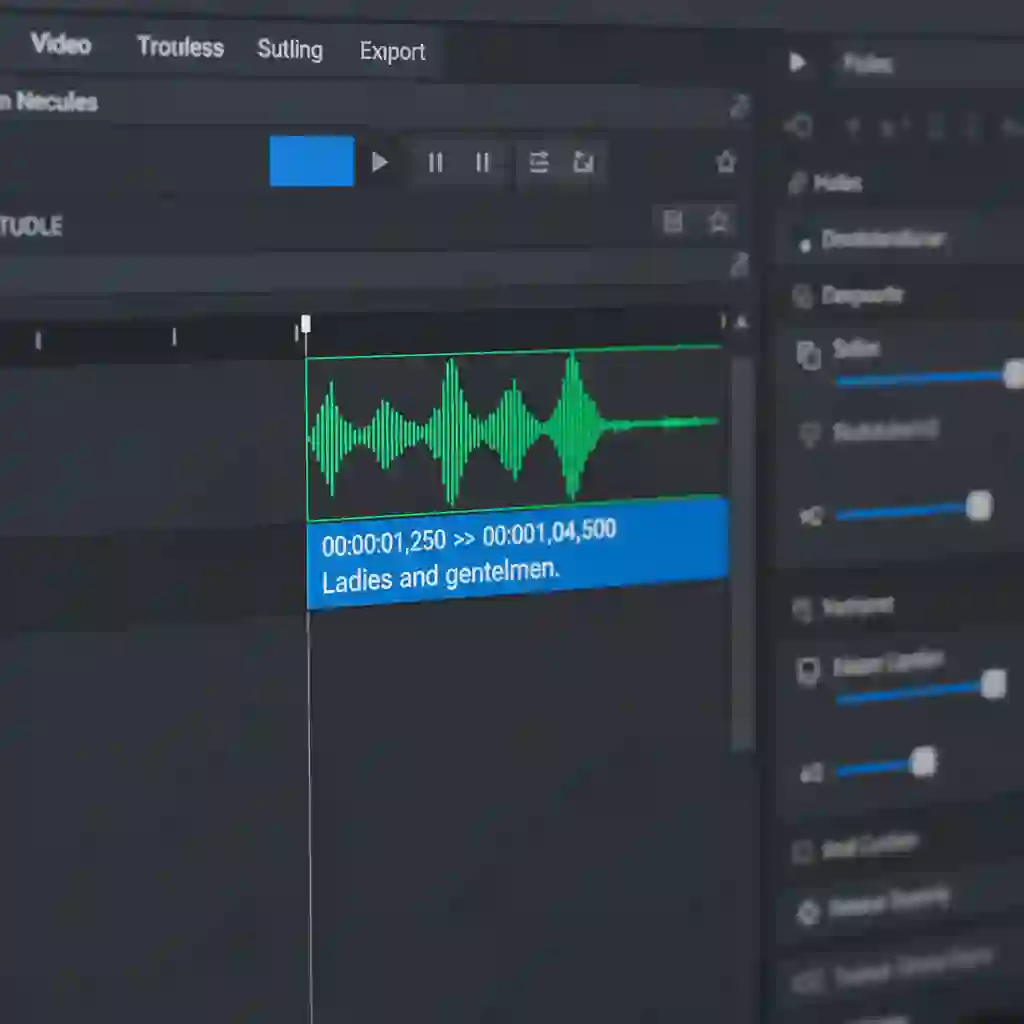 Perfect timestamp control essential to a subtitle translator job, showing accurate in-and-out cues, reading speed limits, and synchronized captions that enhance comprehension without distracting from the performance.
