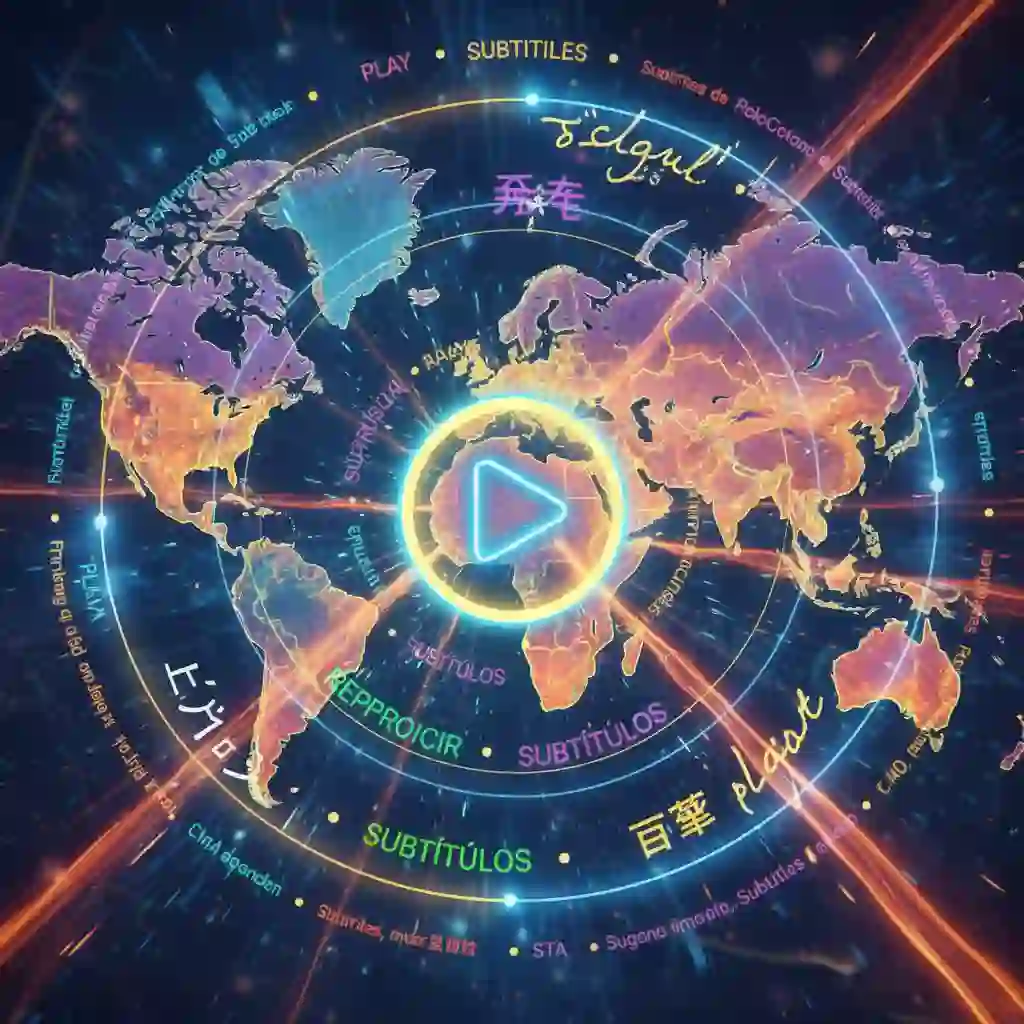 World map highlights global expansion powered by subtitling translation and video localization, enabling multilingual access, cultural adaptation, and consistent terminology that make international audiences feel native to your content.