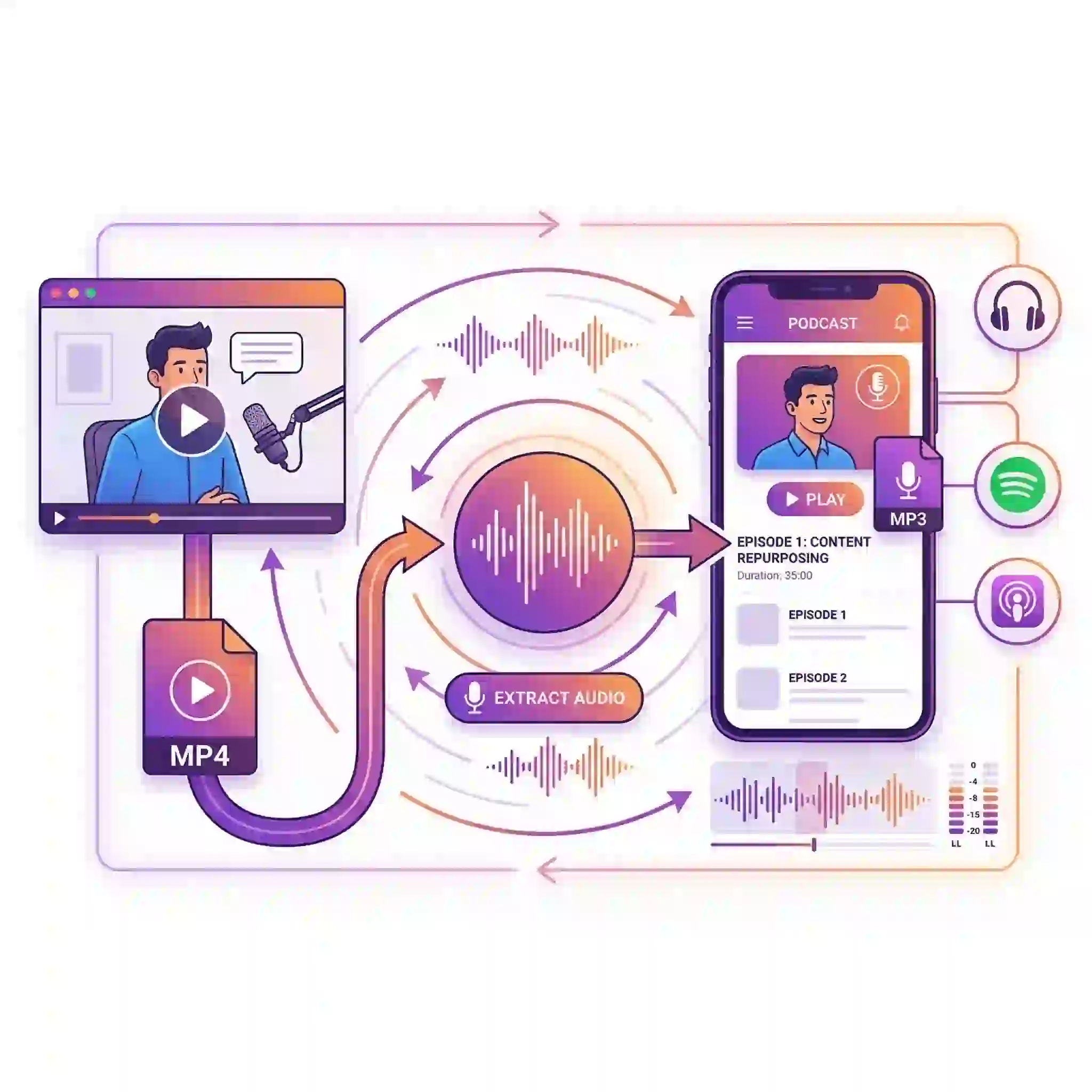 Ways to repurpose your content to create a podcast and learn how to add chinese subtitles on rednote for broader impact