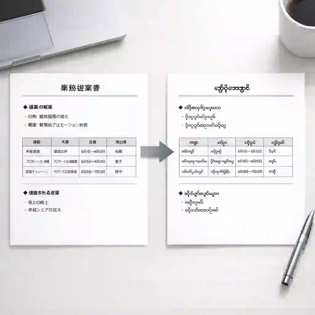 保留时间轴同步的字幕翻译效果示意图