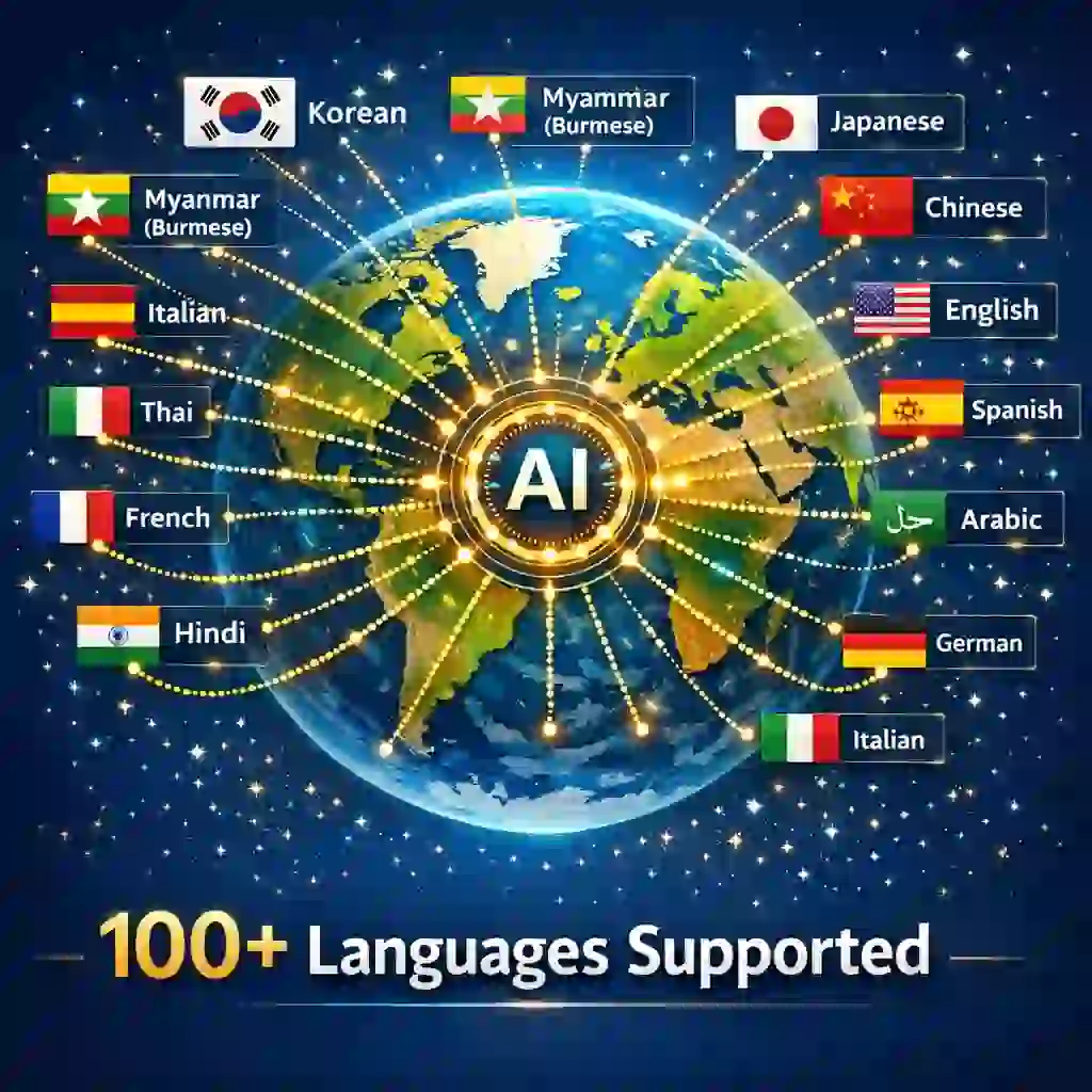 Multi-language translation support